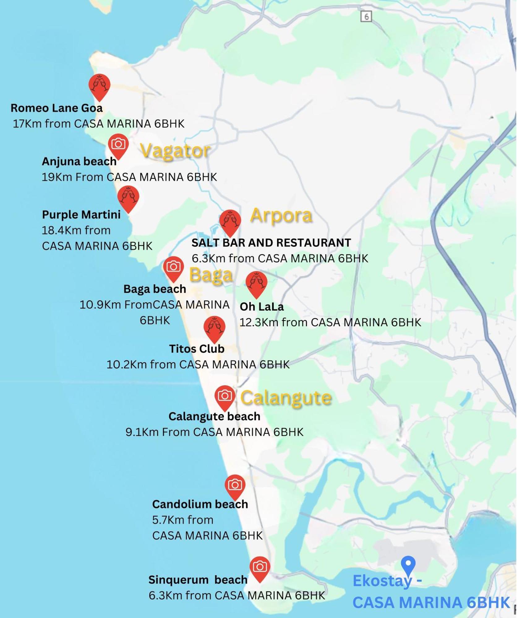 Ekostay Luxe - Casa Marina Candolim Exterior photo